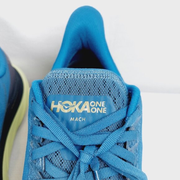 Hoka One One Men's Coral Blue Black Mach 4 Mesh Athletic Running Shoes Size 10D - Picture 8 of 13